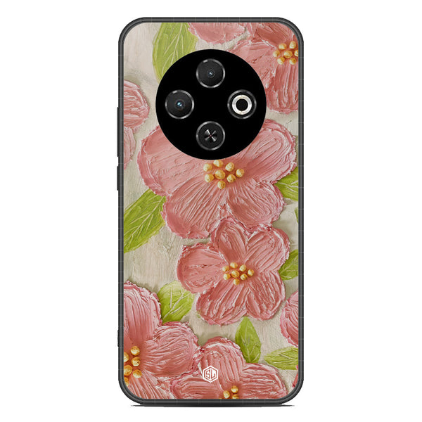 Floral Series Soft Phone Case - Metal Case - Design 9 - Tecno Spark 30C 4G
