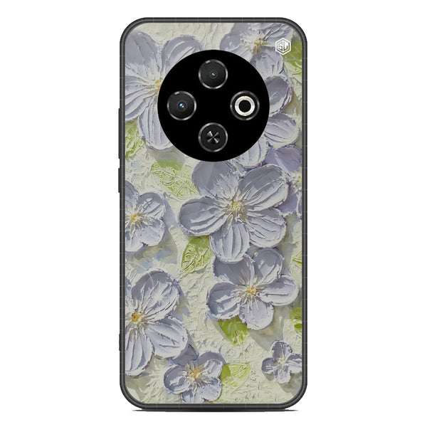 Floral Series Soft Phone Case - Metal Case - Design 12 - Tecno Spark 30C 4G