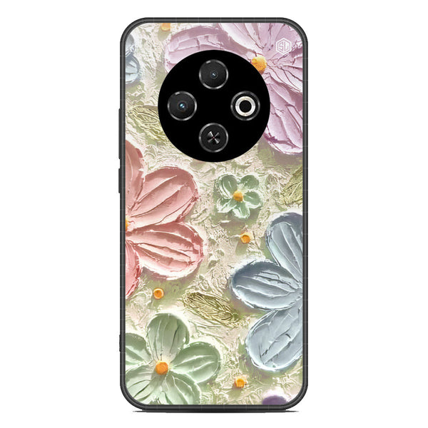 Floral Series Soft Phone Case - Metal Case - Design 15 - Tecno Spark 30C 4G