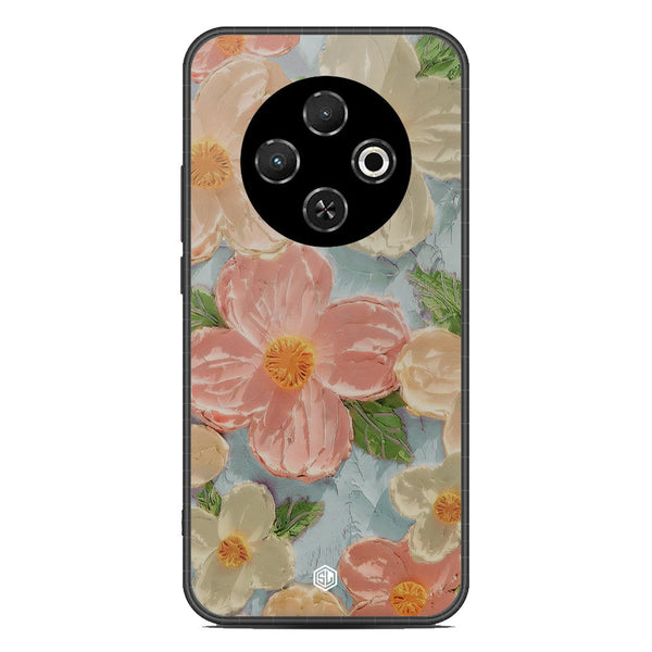 Floral Series Soft Phone Case - Metal Case - Design 16 - Tecno Spark 30C 4G