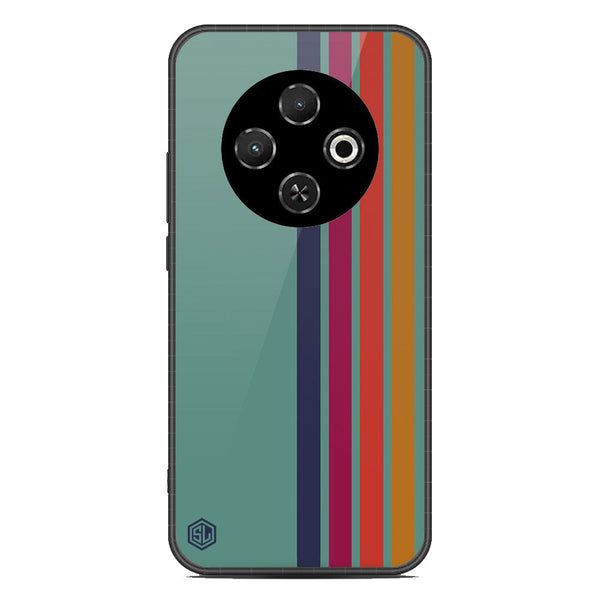 Retro Stripes Series Soft Phone Case - Metal Case - Design 5 - Tecno Spark 30C 4G