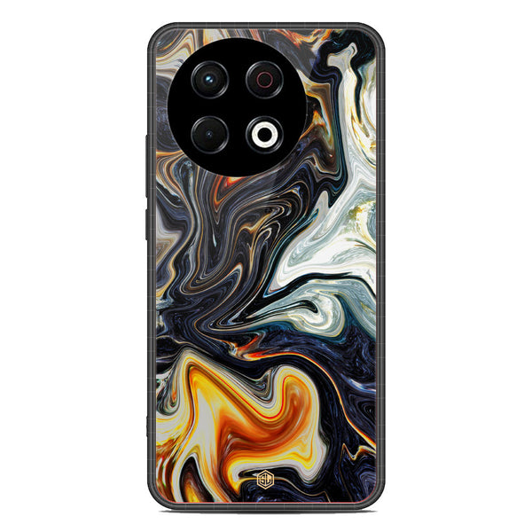 Marble Series Soft Phone Case - Metal Case - Design 1 - Tecno Spark 30 Pro