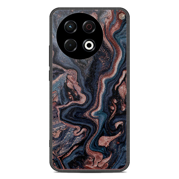 Marble Series Soft Phone Case - Metal Case - Design 4 - Tecno Spark 30 Pro