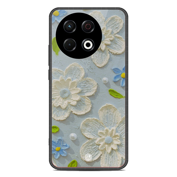 Floral Series Soft Phone Case - Metal Case - Design 3 - Tecno Spark 30 Pro