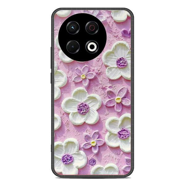 Floral Series Soft Phone Case - Metal Case - Design 4 - Tecno Spark 30 Pro