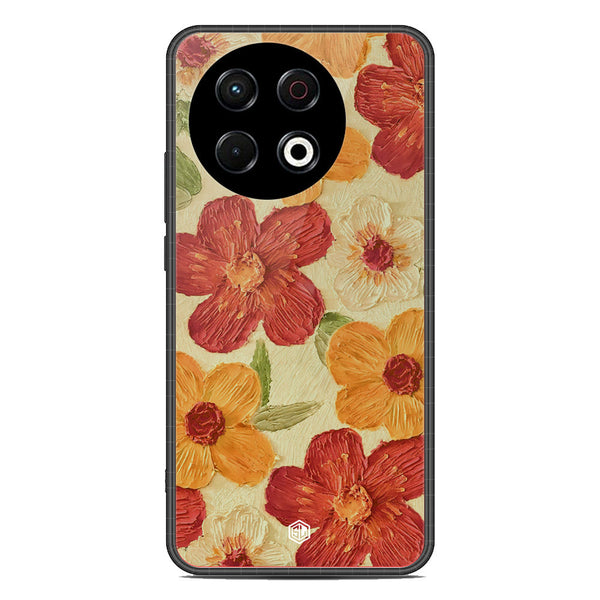 Floral Series Soft Phone Case - Metal Case - Design 6 - Tecno Spark 30 Pro
