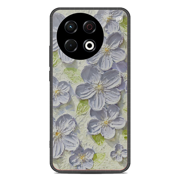Floral Series Soft Phone Case - Metal Case - Design 12 - Tecno Spark 30 Pro