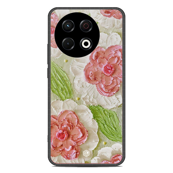 Floral Series Soft Phone Case - Metal Case - Design 13 - Tecno Spark 30 Pro