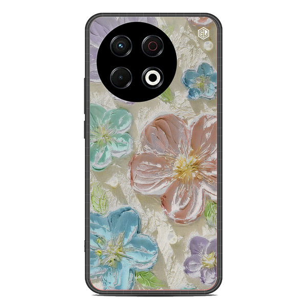 Floral Series Soft Phone Case - Metal Case - Design 14 - Tecno Spark 30 Pro