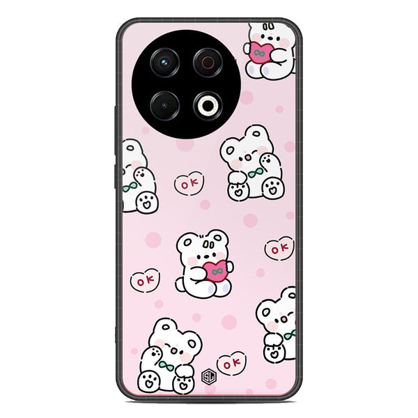 Cute Chic Series Soft Phone Case - Metal Case - Design 1 - Tecno Spark 30 Pro