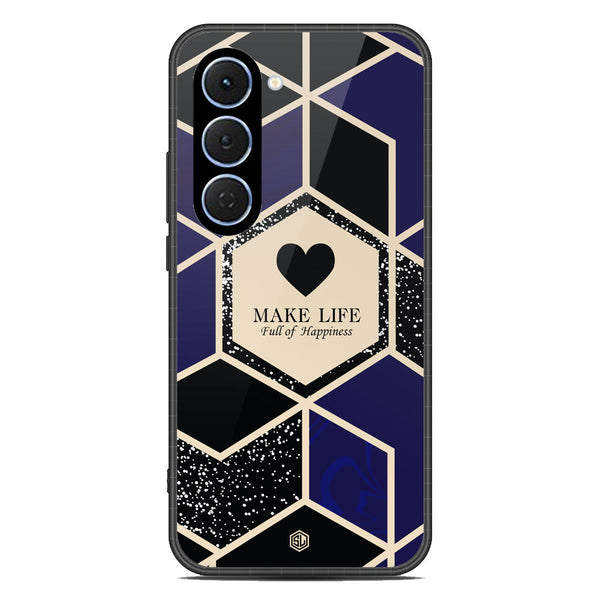 Happiness Series Soft Phone Case - Glass Case - Design 1 - Tecno Spark 40 Pro