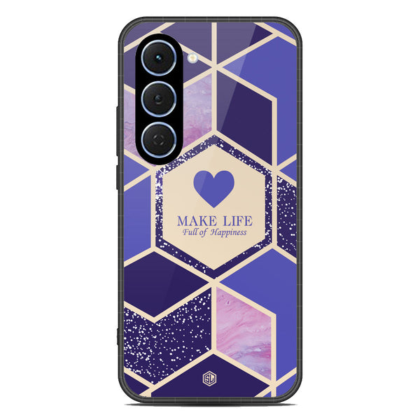 Happiness Series Soft Phone Case - Glass Case - Design 2 - Tecno Spark 40 Pro