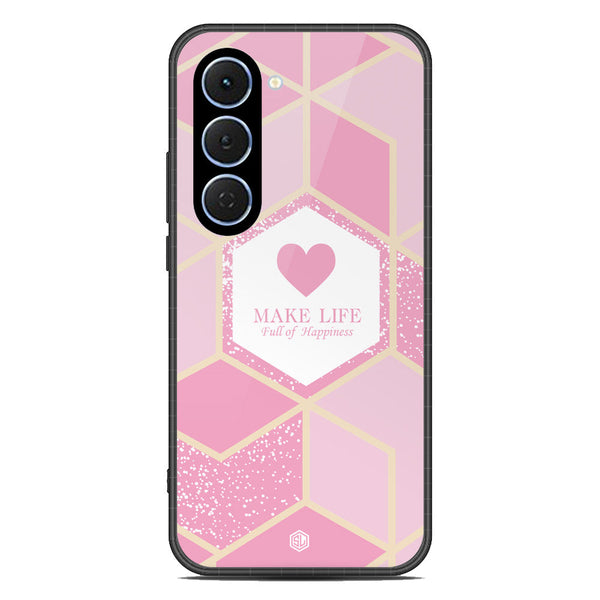 Happiness Series Soft Phone Case - Glass Case - Design 3 - Tecno Spark 40 Pro