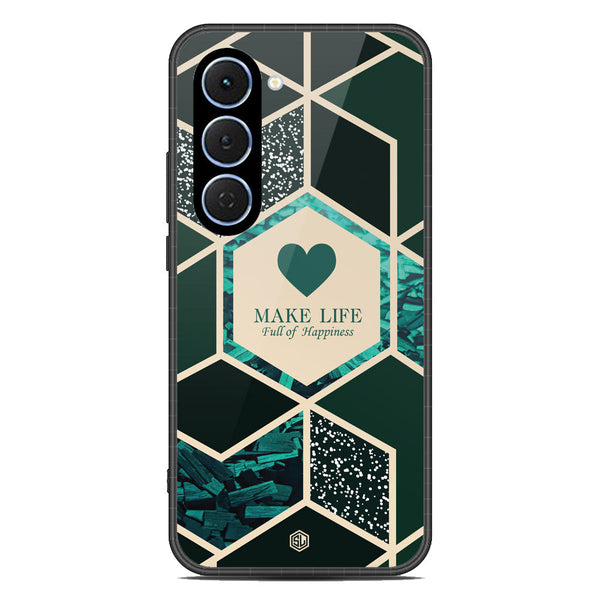 Happiness Series Soft Phone Case - Glass Case - Design 4 - Tecno Spark 40 Pro