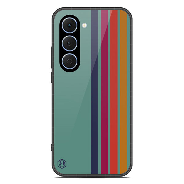Retro Stripes Series Soft Phone Case - Glass Case - Design 5 - Tecno Spark 40 Pro