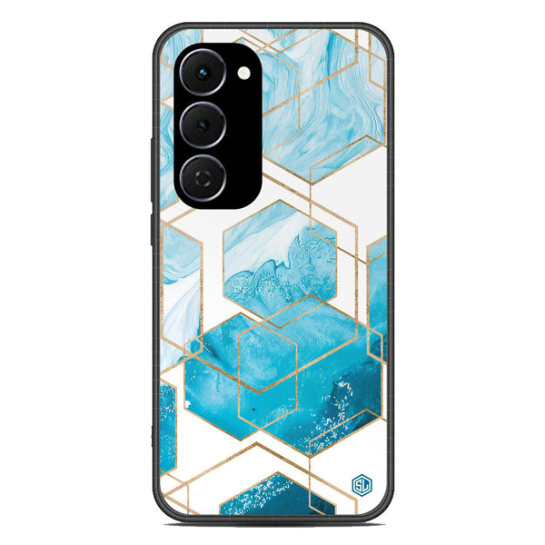 Stylish Marble Series Soft Phone Case - Glass Case - Design 1 - Tecno Spark 40 Pro Plus