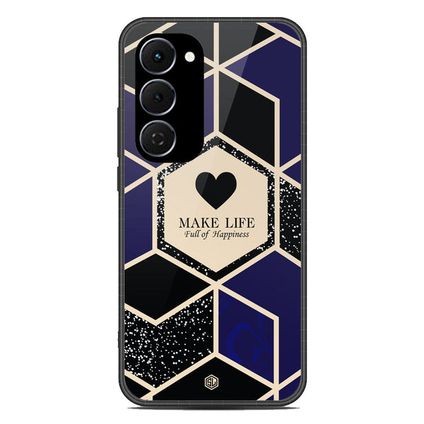 Happiness Series Soft Phone Case - Glass Case - Design 1 - Tecno Spark 40 Pro Plus