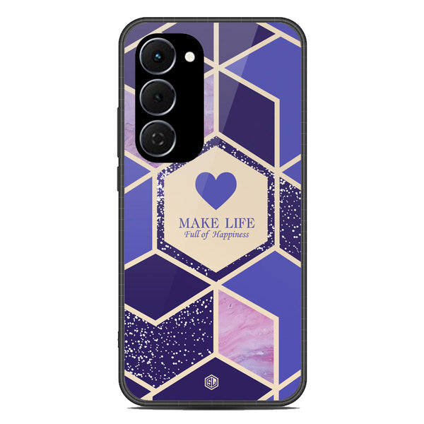 Happiness Series Soft Phone Case - Glass Case - Design 2 - Tecno Spark 40 Pro Plus
