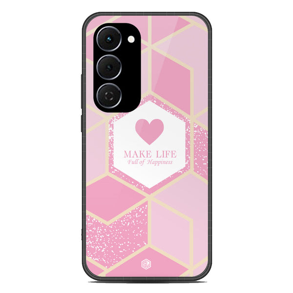 Happiness Series Soft Phone Case - Glass Case - Design 3 - Tecno Spark 40 Pro Plus