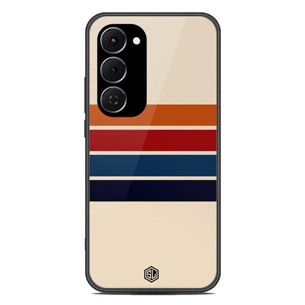 Retro Stripes Series Soft Phone Case - Glass Case - Design 3 - Tecno Spark 40 Pro Plus