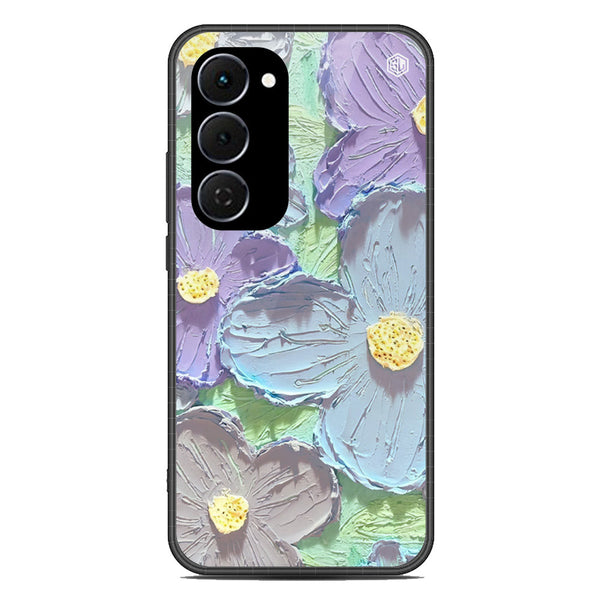 Floral Series Soft Phone Case - Glass Case - Design 1 - Tecno Spark 40 Pro Plus