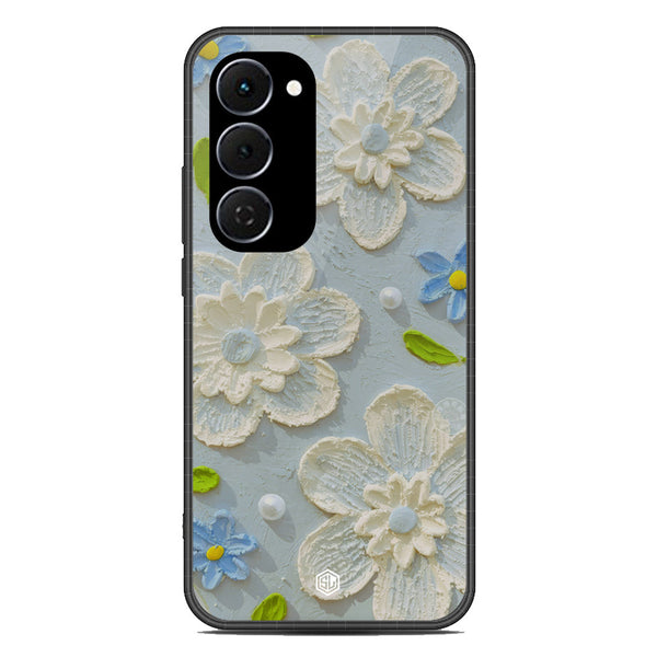 Floral Series Soft Phone Case - Glass Case - Design 3 - Tecno Spark 40 Pro Plus