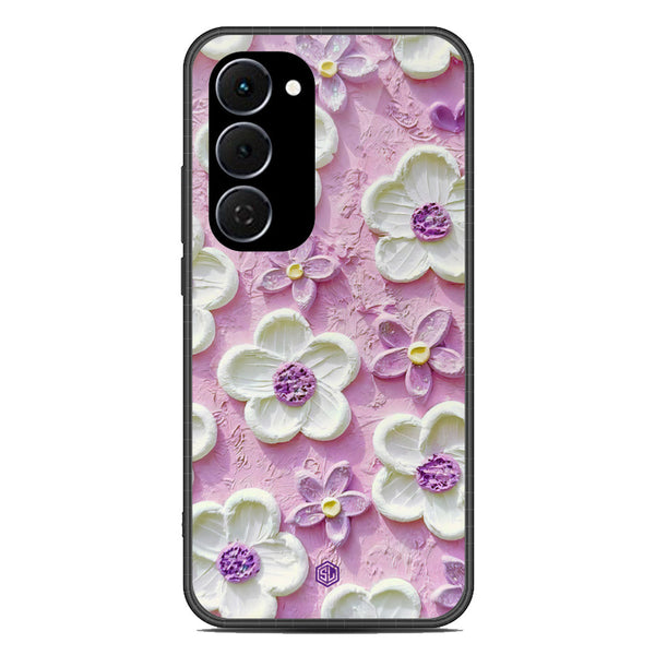 Floral Series Soft Phone Case - Glass Case - Design 4 - Tecno Spark 40 Pro Plus