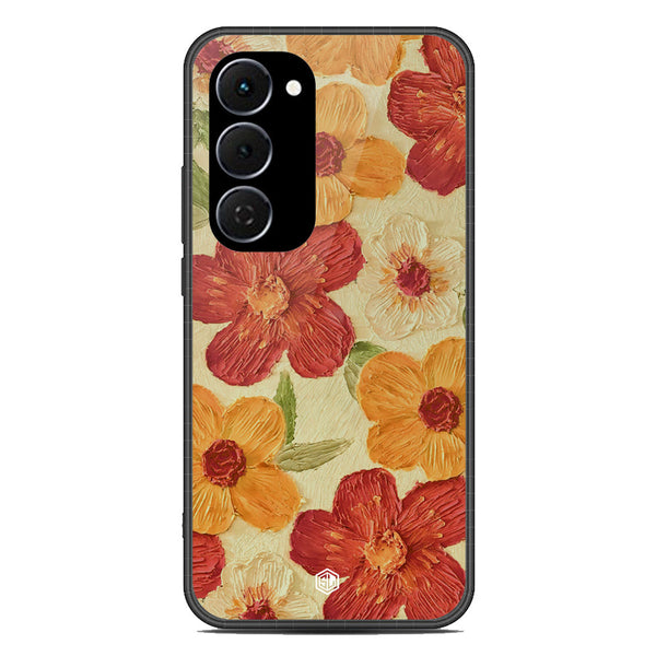Floral Series Soft Phone Case - Glass Case - Design 6 - Tecno Spark 40 Pro Plus