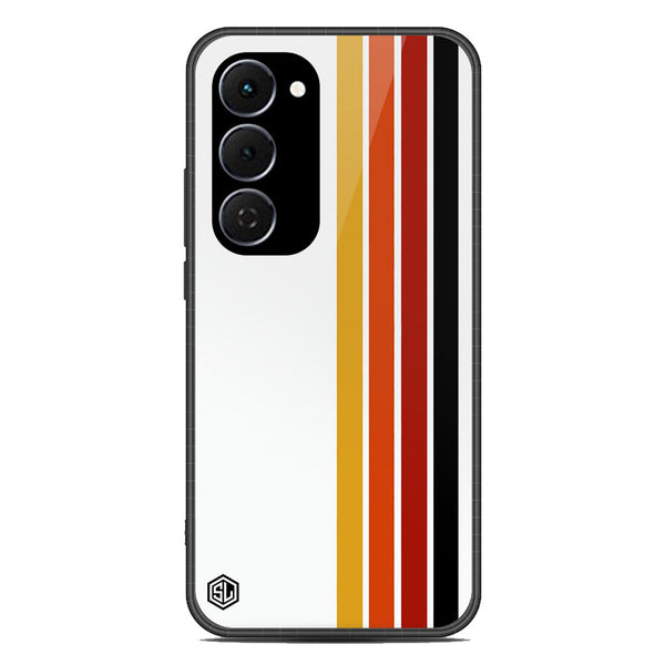 Retro Stripes Series Soft Phone Case - Glass Case - Design 4 - Tecno Spark 40 Pro Plus