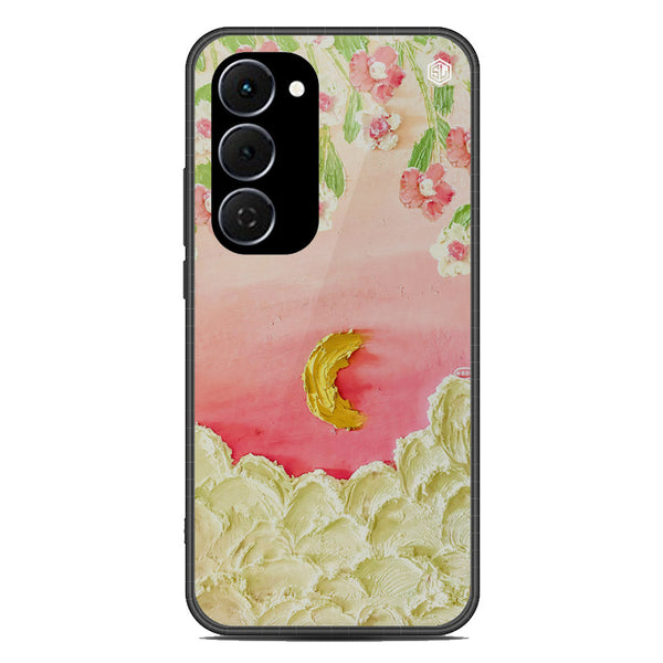 Floral Series Soft Phone Case - Glass Case - Design 7 - Tecno Spark 40 Pro Plus