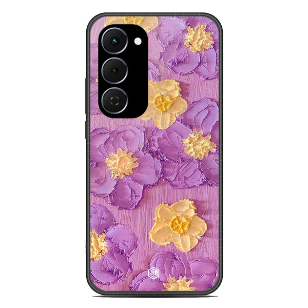 Floral Series Soft Phone Case - Glass Case - Design 8 - Tecno Spark 40 Pro Plus