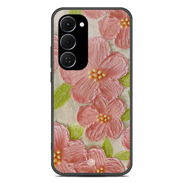 Floral Series Soft Phone Case - Glass Case - Design 9 - Tecno Spark 40 Pro Plus