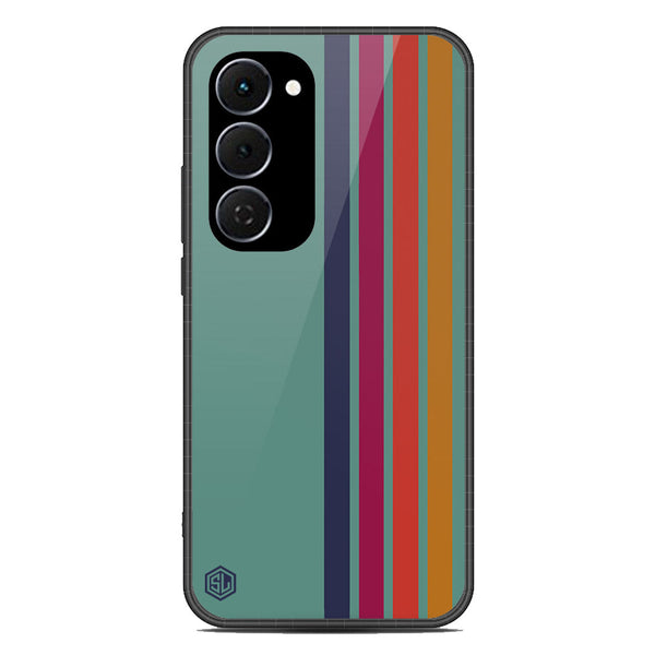 Retro Stripes Series Soft Phone Case - Glass Case - Design 5 - Tecno Spark 40 Pro Plus