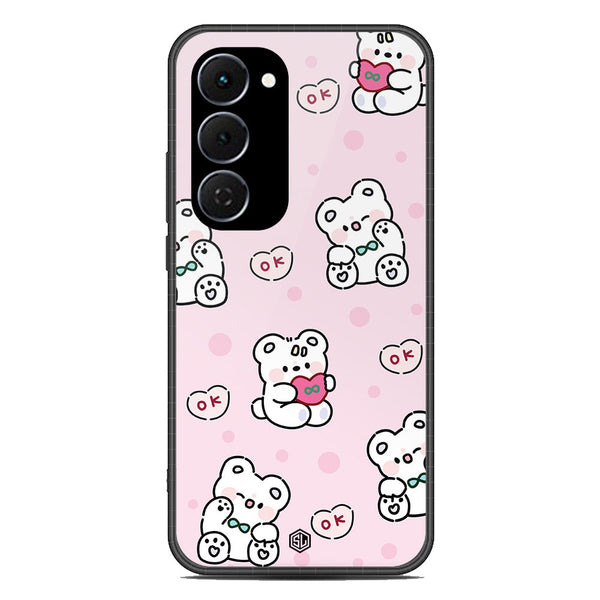 Cute Chic Series Soft Phone Case - Glass Case - Design 1 - Tecno Spark 40 Pro Plus