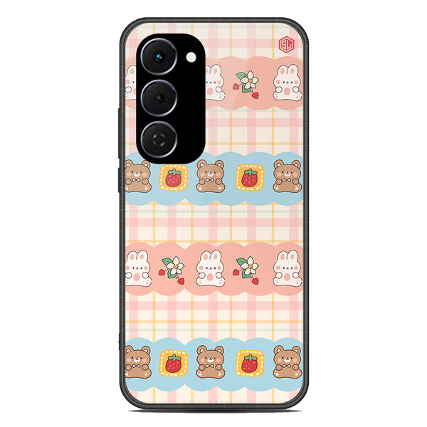 Cute Korean Design Series Soft Phone Case - Glass Case - Design 5 - Tecno Spark 40 Pro Plus