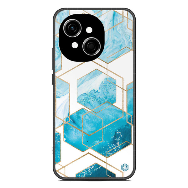 Stylish Marble Series Soft Phone Case - Metal Case - Design 1 - Tecno Spark Go 1