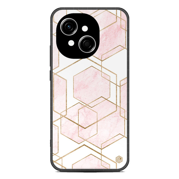 Stylish Marble Series Soft Phone Case - Metal Case - Design 3 - Tecno Spark Go 1