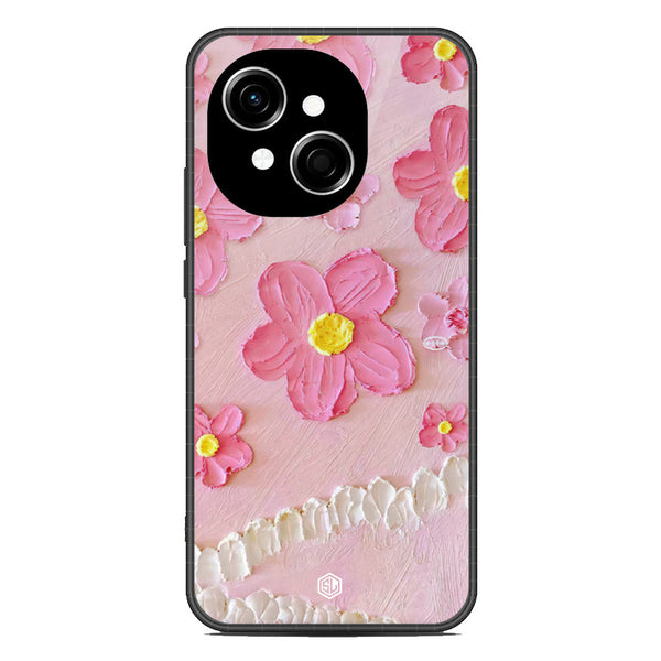 Floral Series Soft Phone Case - Metal Case - Design 2 - Tecno Spark Go 1