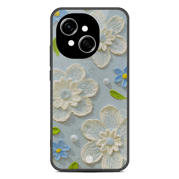 Floral Series Soft Phone Case - Metal Case - Design 3 - Tecno Spark Go 1