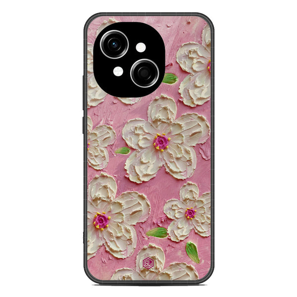 Floral Series Soft Phone Case - Metal Case - Design 5 - Tecno Spark Go 1
