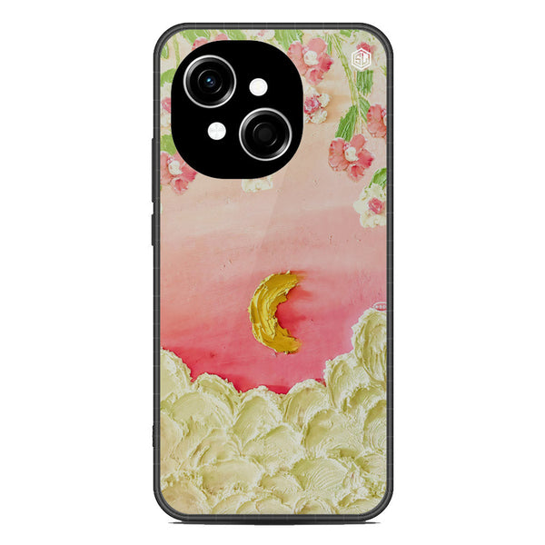 Floral Series Soft Phone Case - Metal Case - Design 7 - Tecno Pop 9