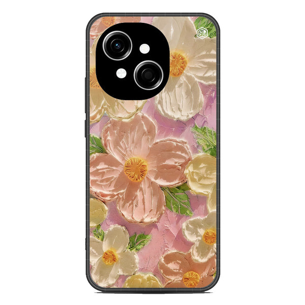 Floral Series Soft Phone Case - Metal Case - Design 11 - Tecno Pop 9