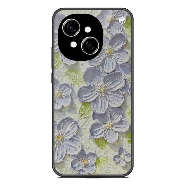 Floral Series Soft Phone Case - Metal Case - Design 12 - Tecno Pop 9
