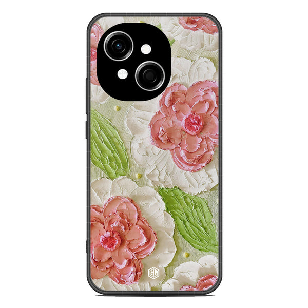 Floral Series Soft Phone Case - Metal Case - Design 13 - Tecno Spark Go 1