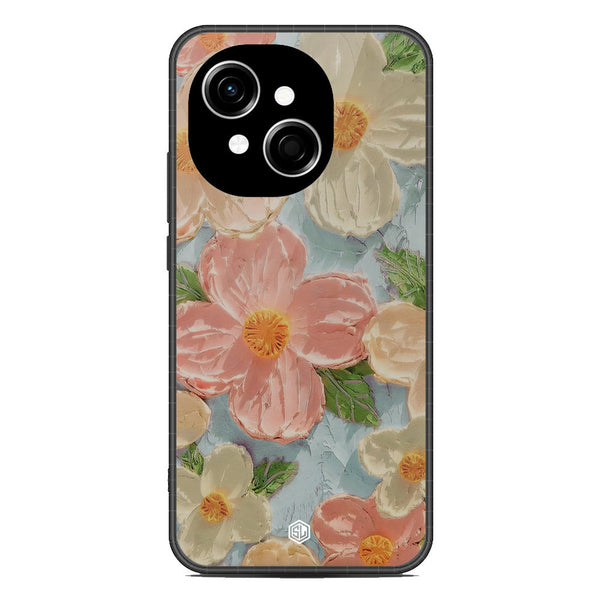 Floral Series Soft Phone Case - Metal Case - Design 16 - Tecno Pop 9