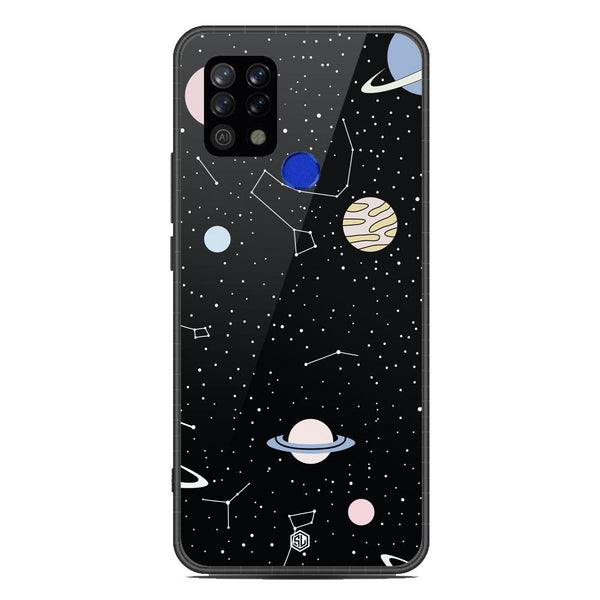 Space Series Soft Phone Case - Metal Case - Design 1 - Tecno Pova