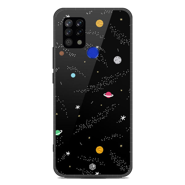 Space Series Soft Phone Case - Metal Case - Design 2 - Tecno Pova
