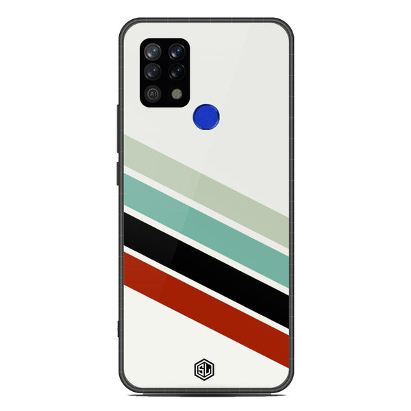 Retro Stripes Series Soft Phone Case - Metal Case - Design 2 - Tecno Pova