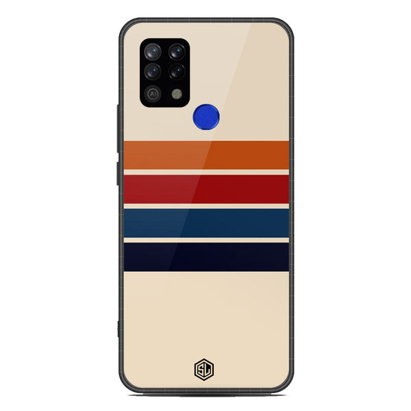 Retro Stripes Series Soft Phone Case - Metal Case - Design 3 - Tecno Pova