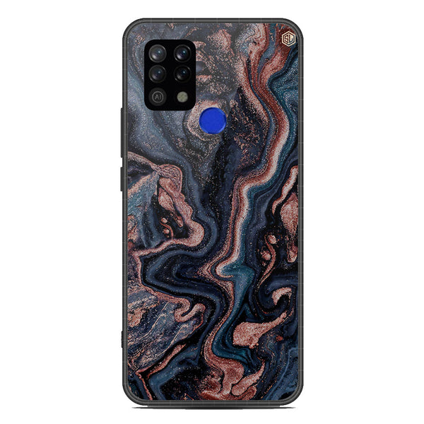 Marble Series Soft Phone Case - Metal Case - Design 4 - Tecno Pova
